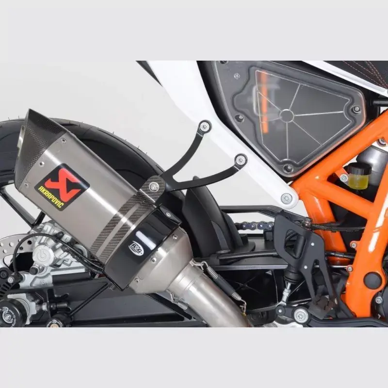 R&G Auspuffhalter schwarz passend für KTM Duke 690 / 690 R ab 2012 Jetzt Bestellen