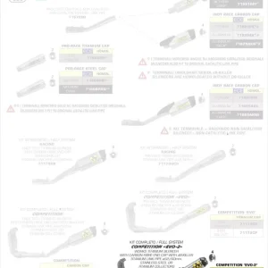 Solange Der Vorrat Reicht Arrow Kit Completo Competition Full Titanium EVO-2 passend für Yamaha YZF-R1 (2017–2020)
