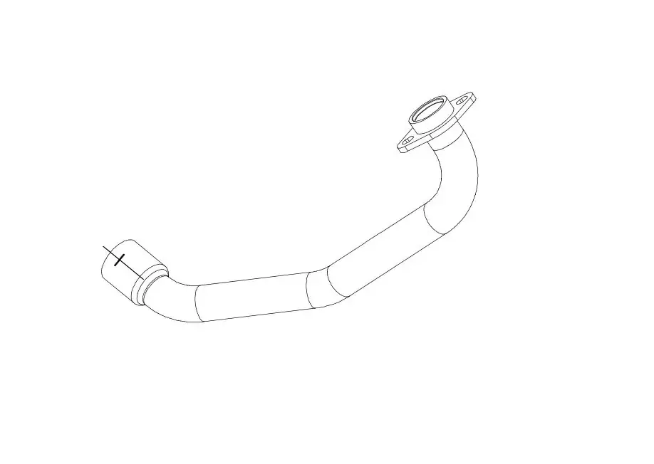 MIVV Krümmer passend für Piaggio X7 X8 X9 125/200 Neuheit