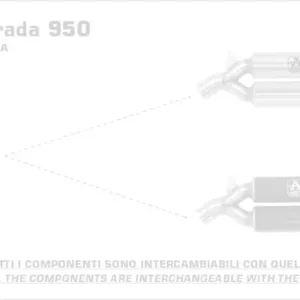 Begrenztes Angebot Arrow Katersatzrohr passend für Ducati Multistrada 950 (2019-2020)