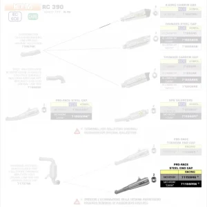 Arrow Racing Nichrom DarkPro-Race Auspuff passend für KTM RC 390 2017–2020 Online Kaufen