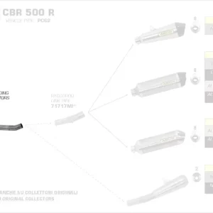 Neue Ware Arrow Racing Krümmer Ø 43 mm passend für Honda CBR 500R 19/20