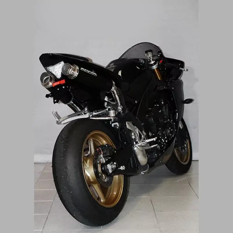 Günstig Bodis GP1 schwarz Auspuff passend für Yamaha YZF R1 RN22 2009-2014