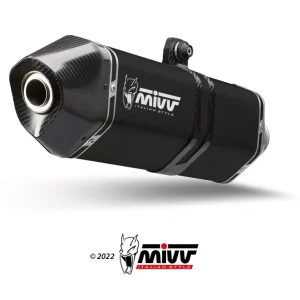 Jetzt Kaufen MIVV SPEED EDGE Endschalldämpfer Edelstahl Schwarz passend für Triumph Tiger 900