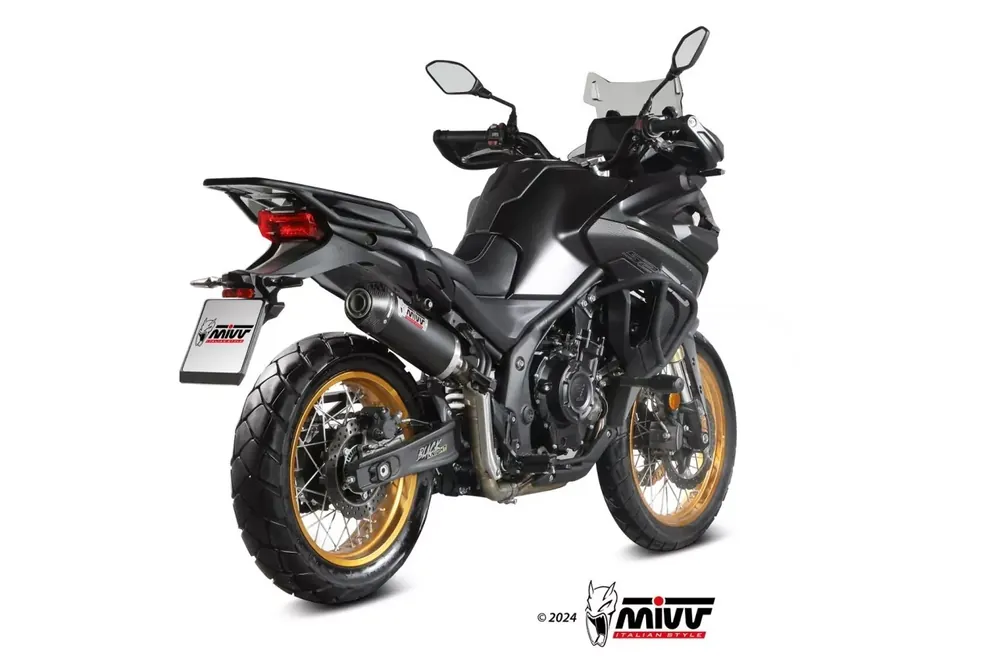 MIVV Oval Endschalldämpfer Edelstahl Schwarz passend für VOGE VALICO 900 DSX 24- Highlight