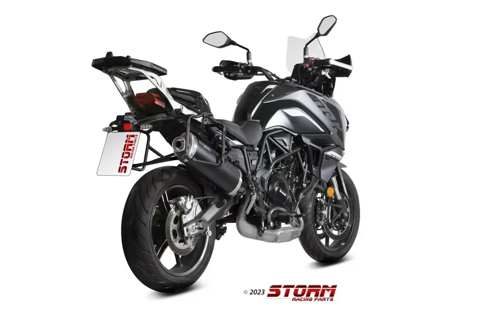 Knallerangebot STORM by MIVV Oval Edelstahl Endschalldämpfer passend für Honda NT 1100 22-24