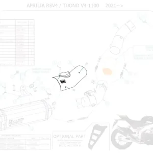 MIVV Carbon Hitzeschild passend für Aprilia Tuono V4 1100 21-24 Meistverkauft
