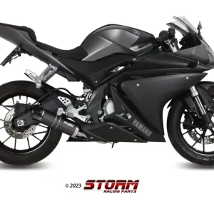 STORM by MIVV GP-C Auspuff Edelstahl Schwarz passend für Yamaha MT-125 15-19 Sonderangebot