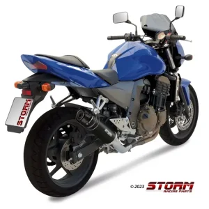 Sonderaktion STORM by MIVV GP-C Endschalldämpfer Edelstahl Schwarz passend für Kawasaki Z750 04-06