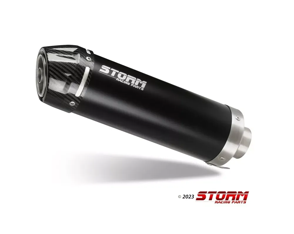STORM by MIVV GP-C Endschalldämpfer Edelstahl Schwarz passend für Suzuki Gladius 09-15 Markenprodukt
