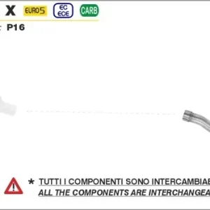 Saisonangebot ARROW Krümmer passend für Benelli TRK 502 X 21-23