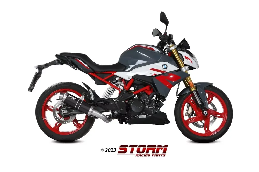 Heißes Angebot Storm by MIVV GP Endschalldämpfer Edelstahl Schwarz passend für BMW G 310 R 18-23