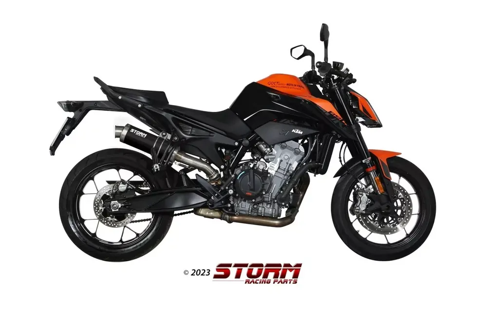 Aktuell Storm by MIVV GP Endschalldämpfer Edelstahl Schwarz passend für KTM 790/890 Duke
