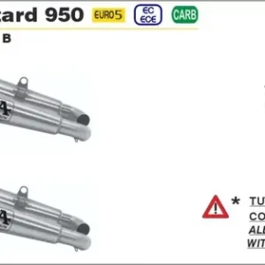 Meistverkauft Arrow Katersatzrohr 2in1 passend für Ducati Hypermotard 950 ’22