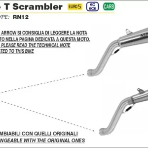 Arrow Krümmer passend für BMW R Nine T Scrambler/Urban GS 21-22 Schneller Versand