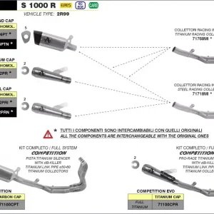 Arrow Titan Racing Krümmer passend für BMW S 1000 RR 21-24 Schnäppchen