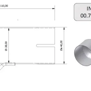 Nur Für Kurze Zeit MIVV Verbindungsrohr 55 auf 38 mm