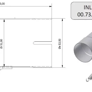 MIVV Verbindungsrohr 55 -> 51 mm Markenprodukt