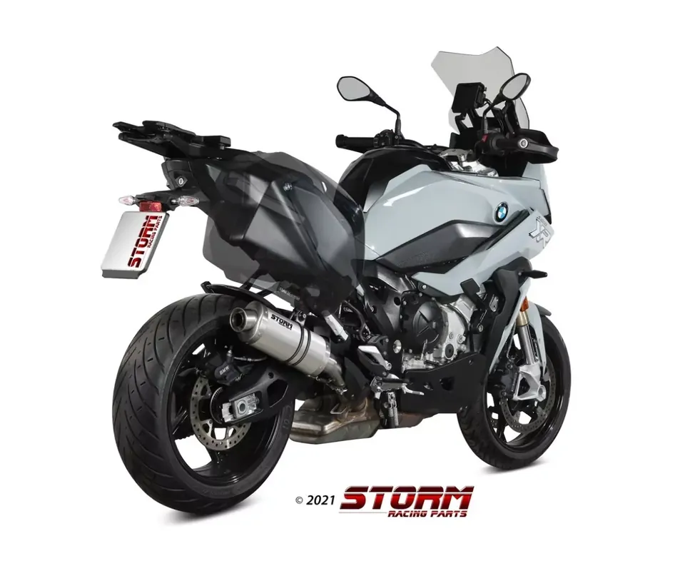 Preisreduziert Storm by MIVV OVAL Edelstahl Endschalldämpfer passend für BMW S 1000 XR 20-25