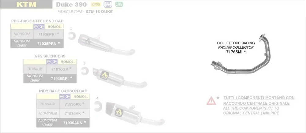 Heißes Angebot Arrow Krümmer passend für KTM Duke 390 21-