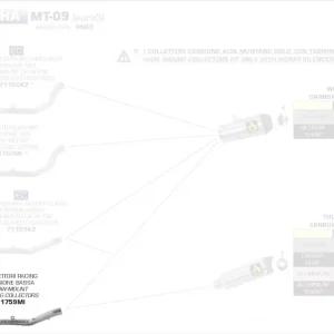 Arrow Krümmer Low Version passend für YAMAHA MT-09 21-23 Markenware