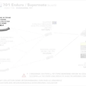 Rabatt Arrow Titankrümmer mit Powerbomb passend für HUSQVARNA 701 ´21