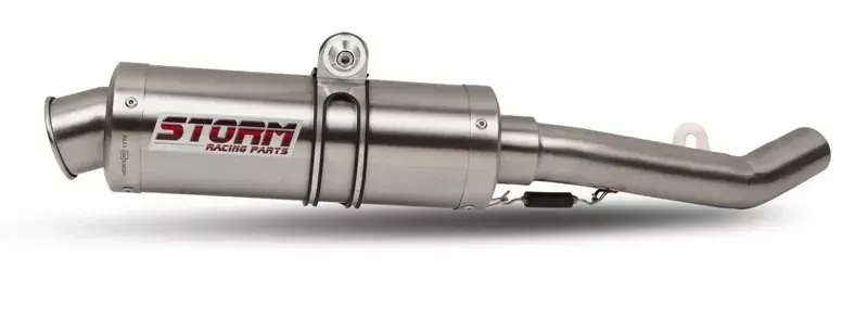Storm by MIVV GP Komplettanlage Edelstahl passend für Honda CBR 125 R 2004–2010 Kostenloser Rückversand