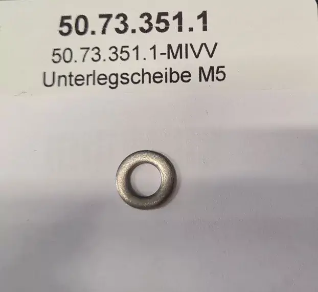Zertifiziert MIVV Unterlegscheibe M5