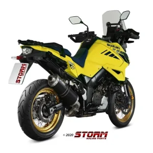 Storm by MIVV OVAL Endschalldämpfer Schwarz passend für Suzuki DL 1000/1050 V-Strom Neue Ware