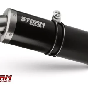 Storm by MIVV OVAL Endschalldämpfer Schwarz passend für Aprilia RSV 1000 / Tuono Fighter Abverkauf