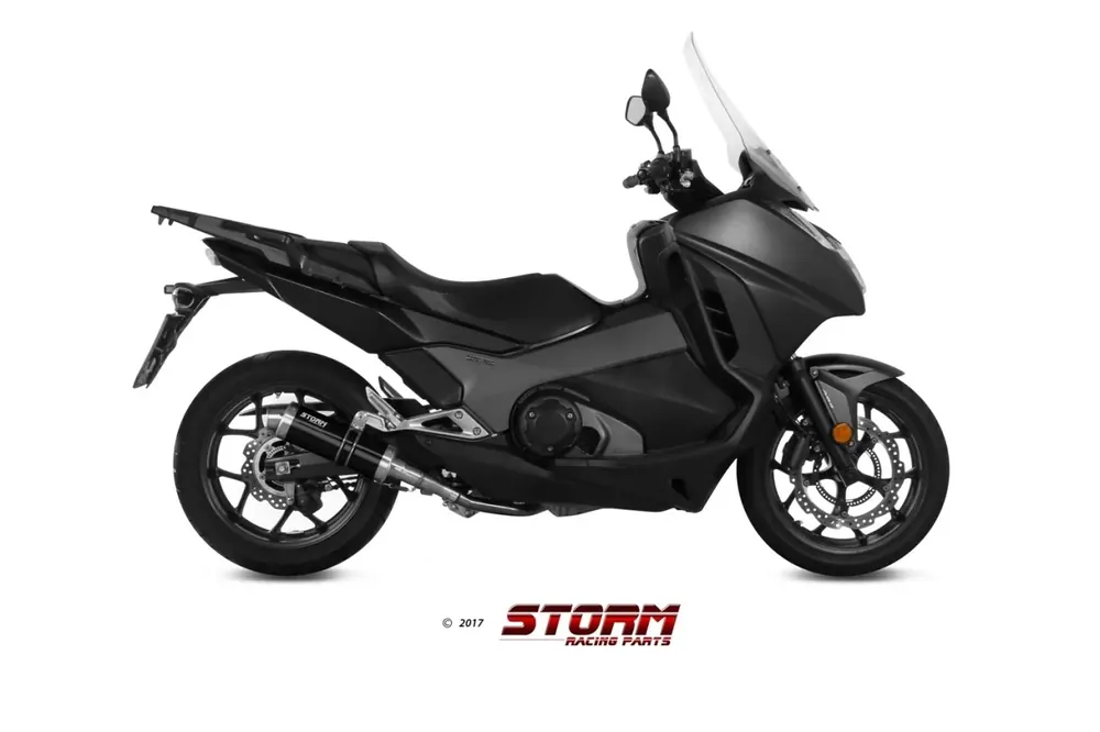 Storm by MIVV GP Schwarz Endschalldämpfer passend für Honda NC750S/X & Integra 750 Billig