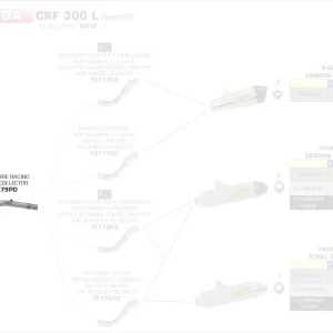 Expressversand Arrow Krümmer passend für Honda CRF 300 L 2021-