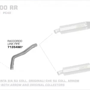 Arrow Zwischenrohr passend für Honda CBR 600 RR 07-08 Jetzt Bestellen
