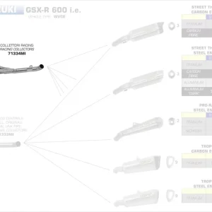 Arrow Racing Krümmer passend für Suzuki GSX-R 750 08-10 Sichere Zahlung