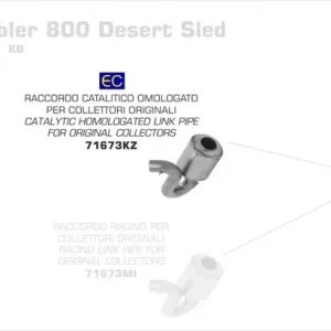 Günstig Arrow Vorschalldämpfer mit Kat passend für Ducati Scrambler 800 Desert Sled 17