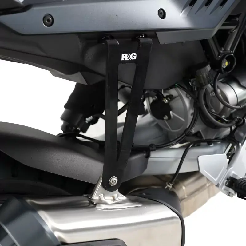 R&G Auspuffhalter Set schwarz passend für Moto Guzzi Stelvio ab 2024 Expressversand