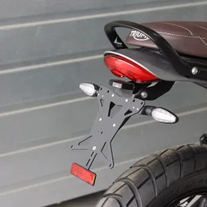 Preisknaller MG Biketec Kennzeichenhalter passend für Triumph Scrambler 400 X ab 2024
