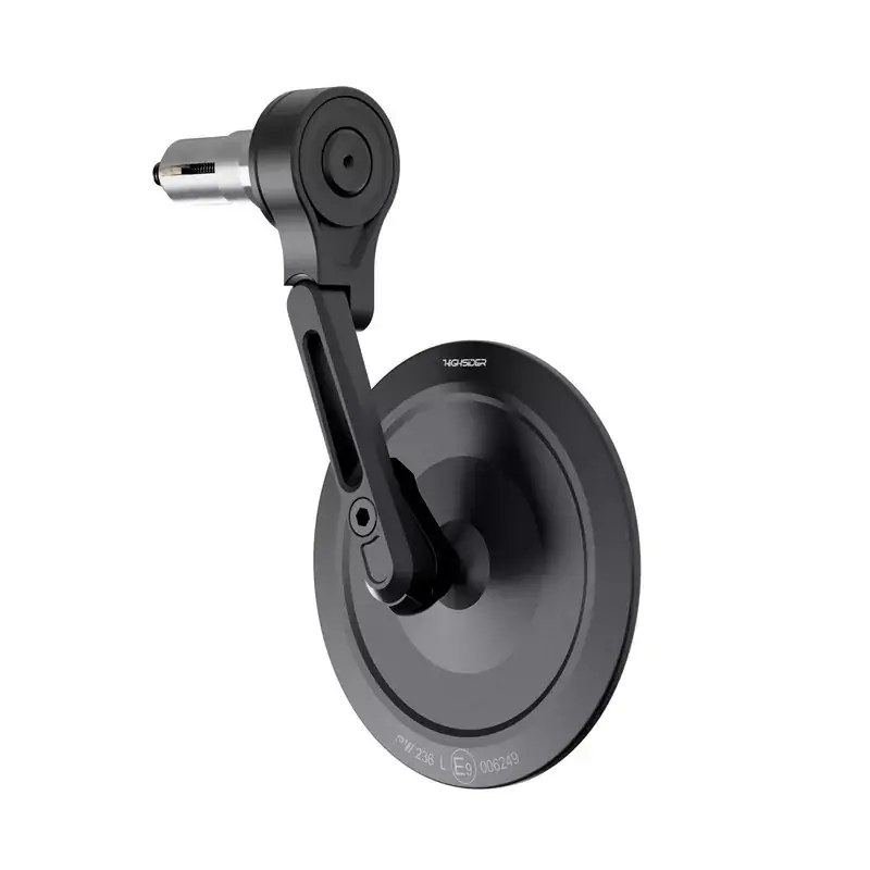 Geprüft HIGHSIDER Lenkerendenspiegel Montana-Slim Schwarz Kurz