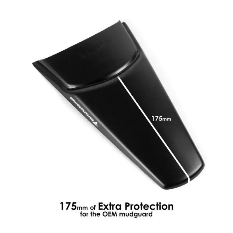 Pyramid Hinterradabdeckung Verlängerung Schwarz Matt passend für Triumph Tiger 660|800 Sport ab 2022 Preisknaller