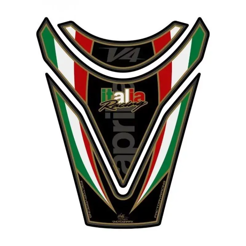 Motografix 3D Gel Tank Pad passend für Aprilia RSV4 / Tuono V4 Zertifiziert