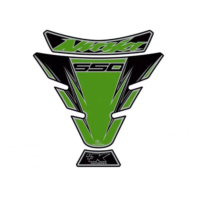 Top-Angebot Motografix 3D Gel Tank Pad Grün passend für Kawasaki Ninja 650