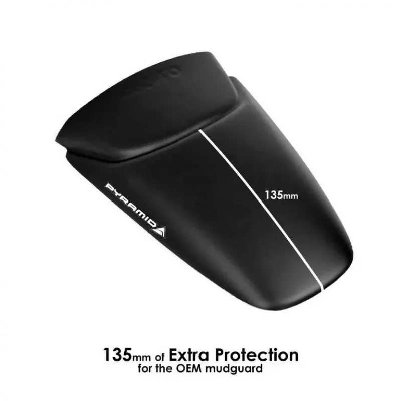 Sofort Bestellen Pyramid Hinterradabdeckung Verlängerung Schwarz Matt passend für Triumph Trident 660