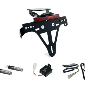 Kennzeichenhalter-Blinker-Kit IDEA passend für Kawasaki Z800 ab Modelljahr 2013 (Hinten) Abverkauf