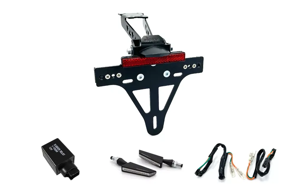 Kennzeichenhalter-Blinker-Kit BSQN passend für Honda CB500F PC58 & CBR500R PC57 ab 2017 (Hinten) Markenprodukt