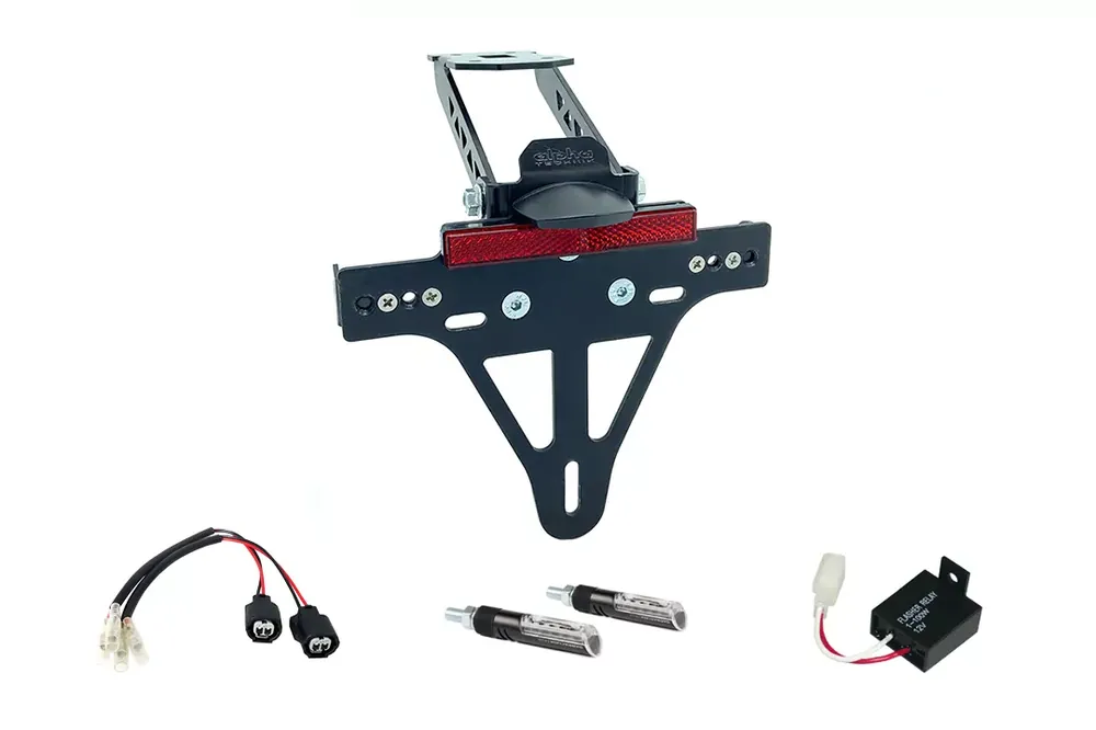 Neue Kollektion Kennzeichenhalter-Blinker-Kit passend für Kawasaki Z1000SX & Ninja 1000SX (Hinten)