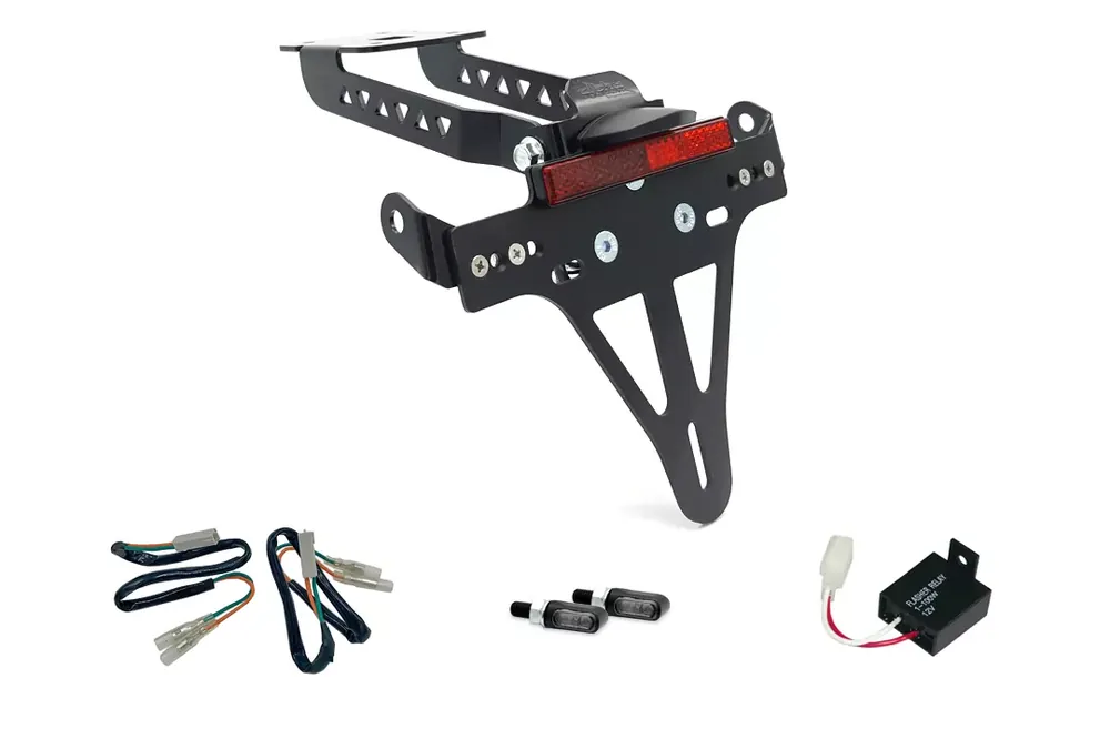 alpha Technik Kennzeichenhalter-Blinker-Kit passend für Kawasaki Z650 & Ninja 650 (2017–2019) Preis Gesenkt