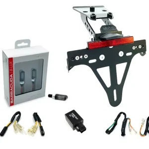 alpha Technik Kennzeichenhalter-Blinker-Kit M-LED passend für Honda CBR650F / CB650F Garantierte Lieferung