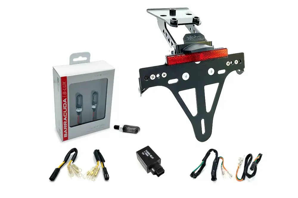 alpha Technik Kennzeichenhalter-Blinker-Kit M-LED passend für Honda CBR650F / CB650F Garantierte Lieferung