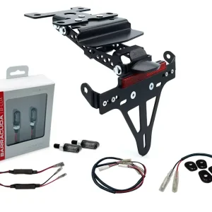 alpha Technik Kennzeichenhalter-Blinker-Kit passend für Yamaha Tenere 700 ab Modelljahr 2019 Direkt Vom Hersteller