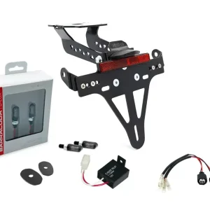 Neue Ware alpha Technik Kennzeichenhalter-Blinker-Kit passend für Kawasaki Z H2 ab Modelljahr 2020